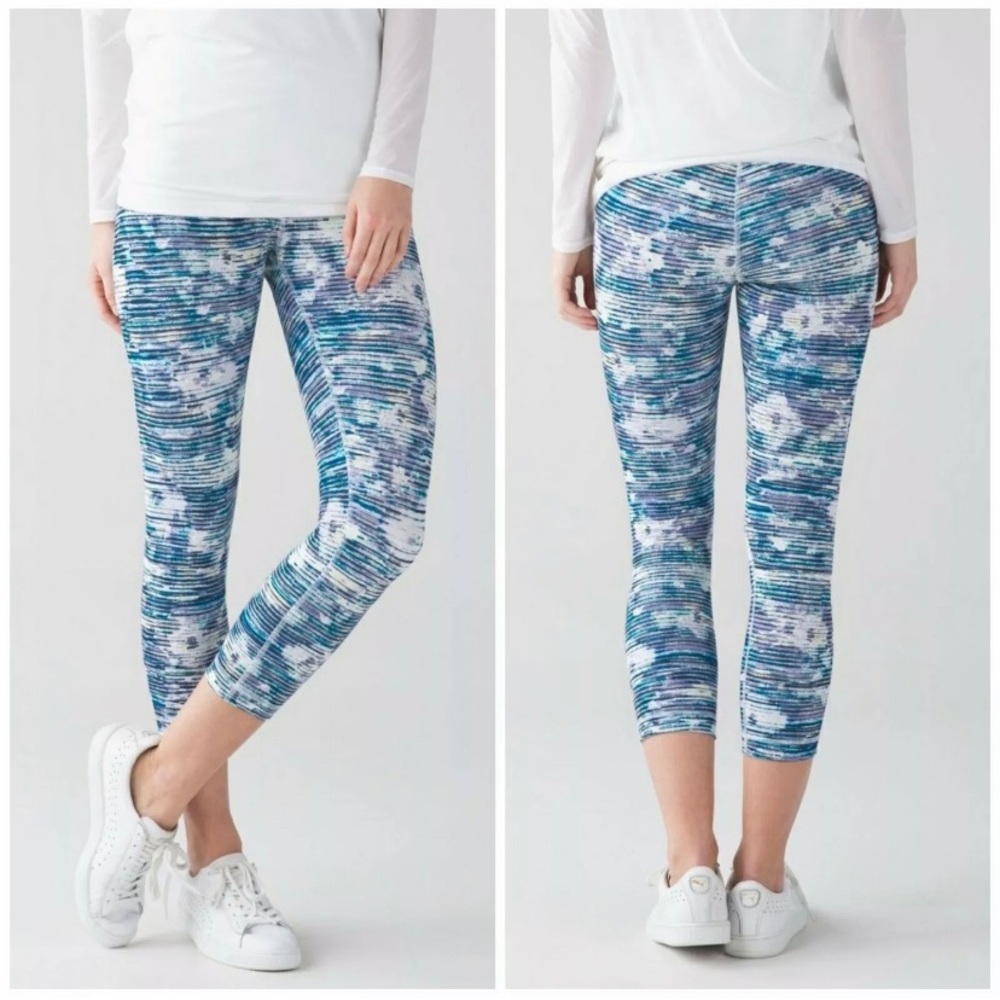 LULULEMON Wunder Under Hi Rise Blurry Belle Crop 2